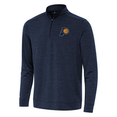 NBA - Indiana Pacers Antigua Bright Quarter-Zip Top - Heather Navy