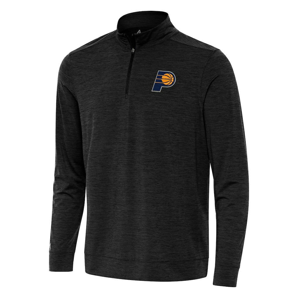NBA - Indiana Pacers Antigua Bright Quarter-Zip Top - Heather Black