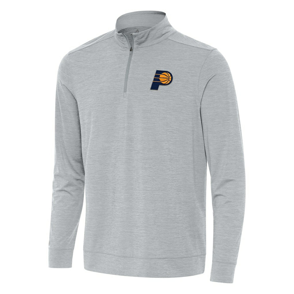 NBA - Indiana Pacers Antigua Bright Quarter-Zip Top - Heather Gray