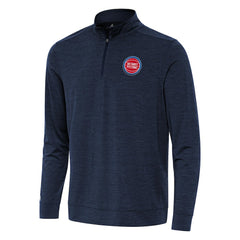 NBA - Detroit Pistons Antigua Bright Quarter-Zip Top - Heather Navy