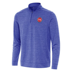 NBA - Detroit Pistons Antigua Bright Quarter-Zip Top - Heather Royal