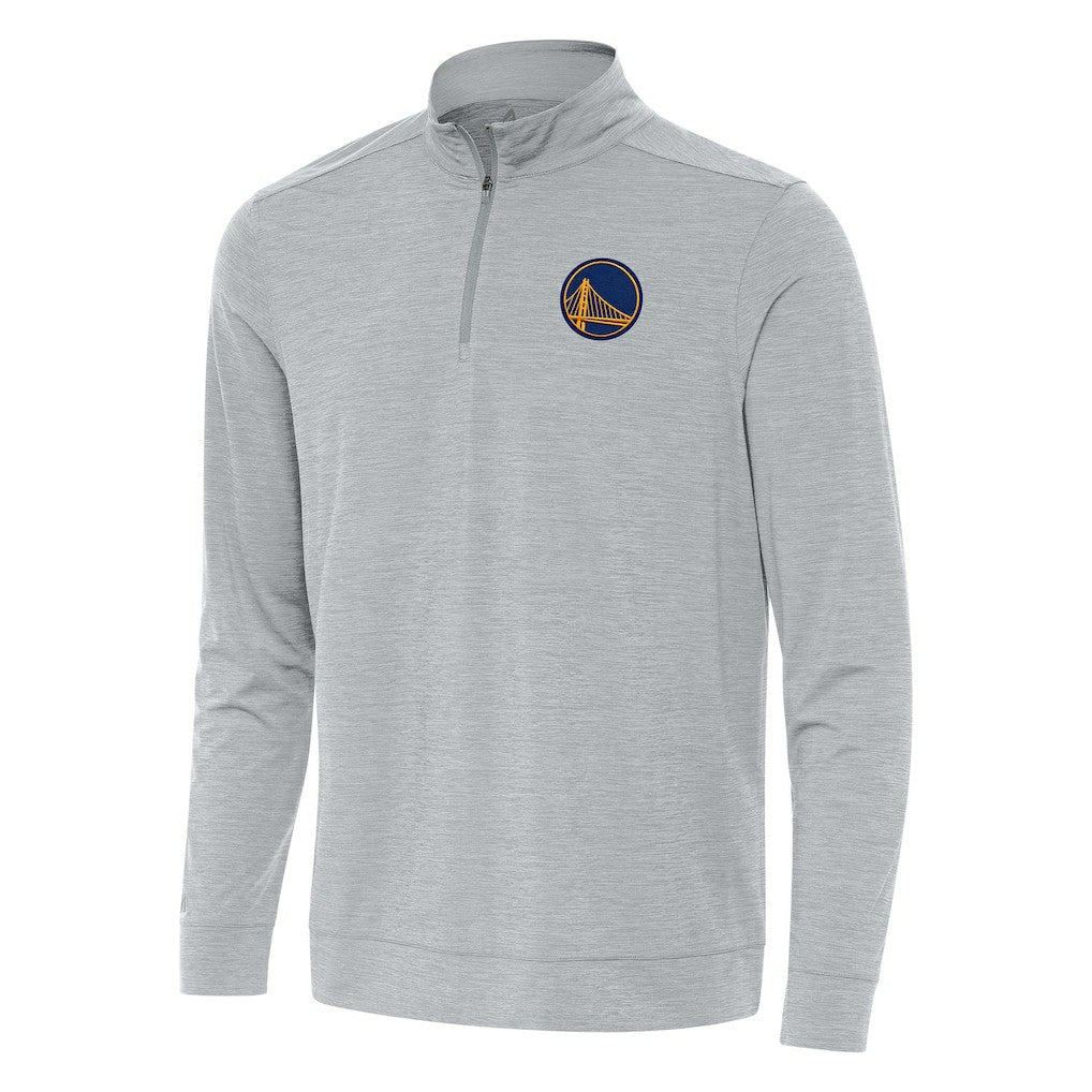 NBA - Golden State Warriors Antigua Bright Quarter-Zip Top - Heather Gray