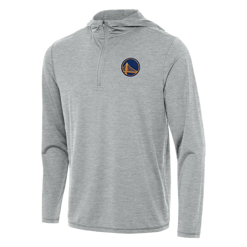 NBA - Golden State Warriors Antigua Tidy Quarter-Zip Hoodie - Heather Gray
