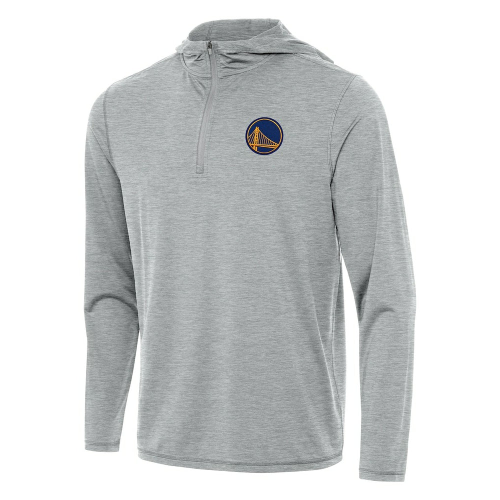 NBA - Golden State Warriors Antigua Tidy Quarter-Zip Hoodie - Heather Gray