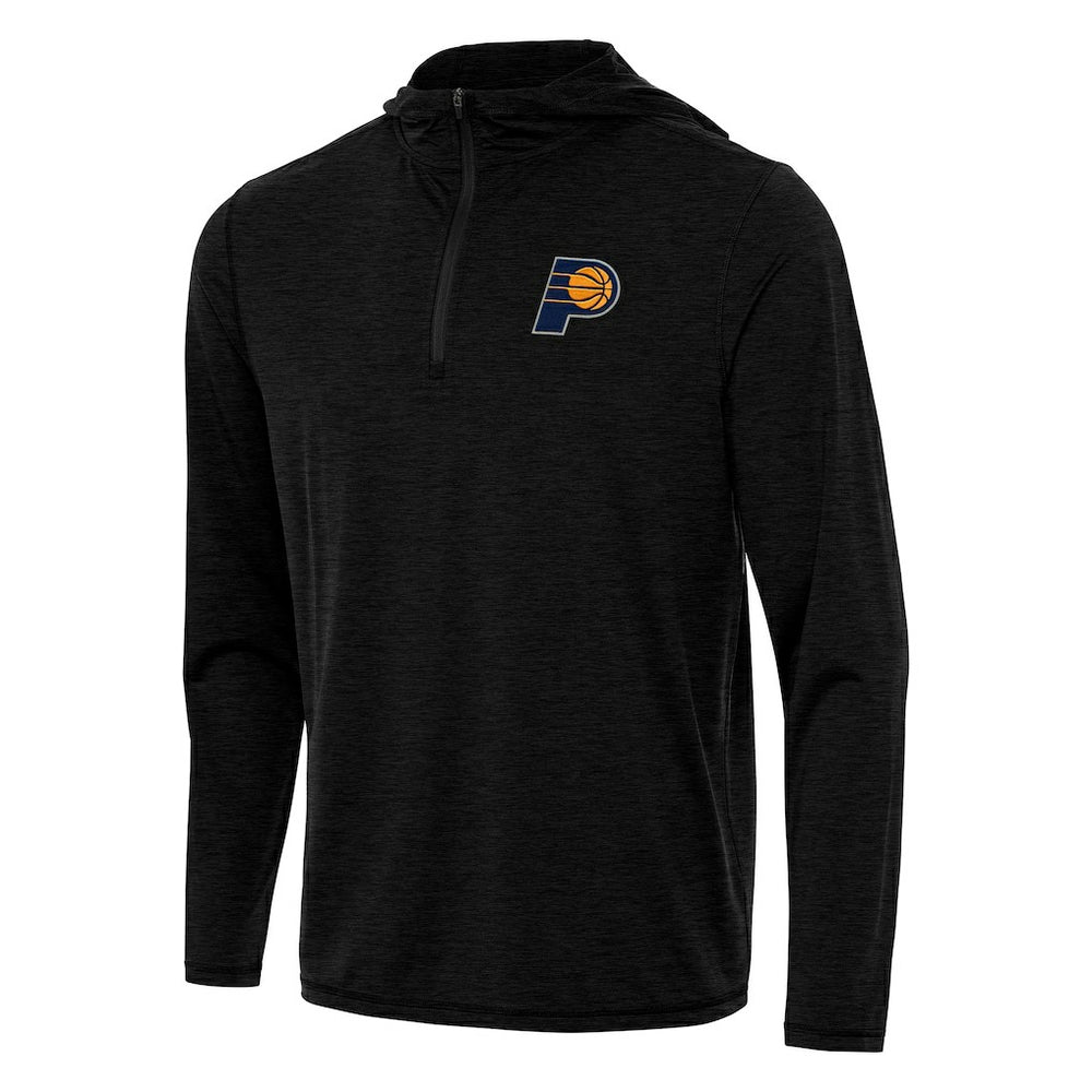 NBA - Indiana Pacers Antigua Tidy Quarter-Zip Hoodie - Heather Black