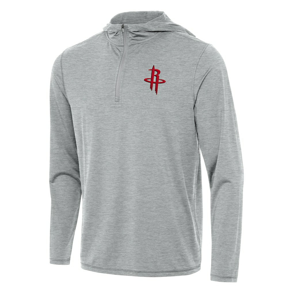 NBA - Houston Rockets Antigua Tidy Quarter-Zip Hoodie - Heather Gray