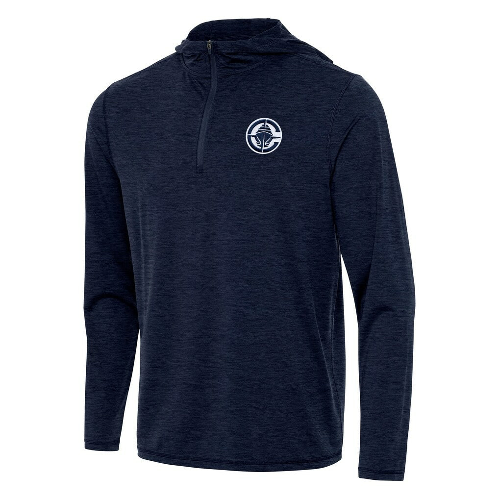 NBA - LA Clippers Antigua Tidy Quarter-Zip Hoodie - Heather Navy