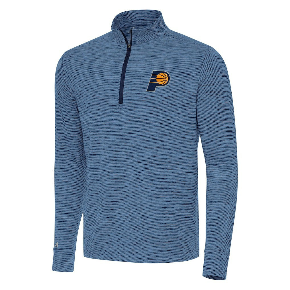 NBA - Indiana Pacers Antigua Cause Quarter-Zip Top - Heather Navy