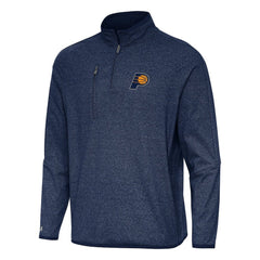 NBA - Indiana Pacers Antigua Certain Quarter-Zip Tri-Blend Sweatshirt - Heather Navy