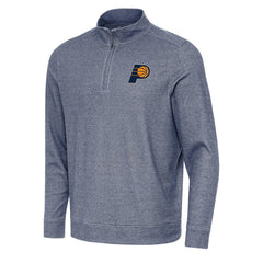 NBA - Indiana Pacers Antigua Subtle Quarter-Zip Sweatshirt - Heather Navy