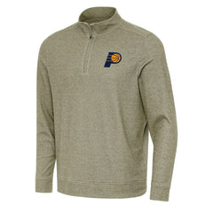 NBA - Indiana Pacers Antigua Subtle Quarter-Zip Sweatshirt - Olive