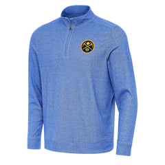 NBA - Denver Nuggets Antigua Subtle Quarter-Zip Sweatshirt - Heather Royal
