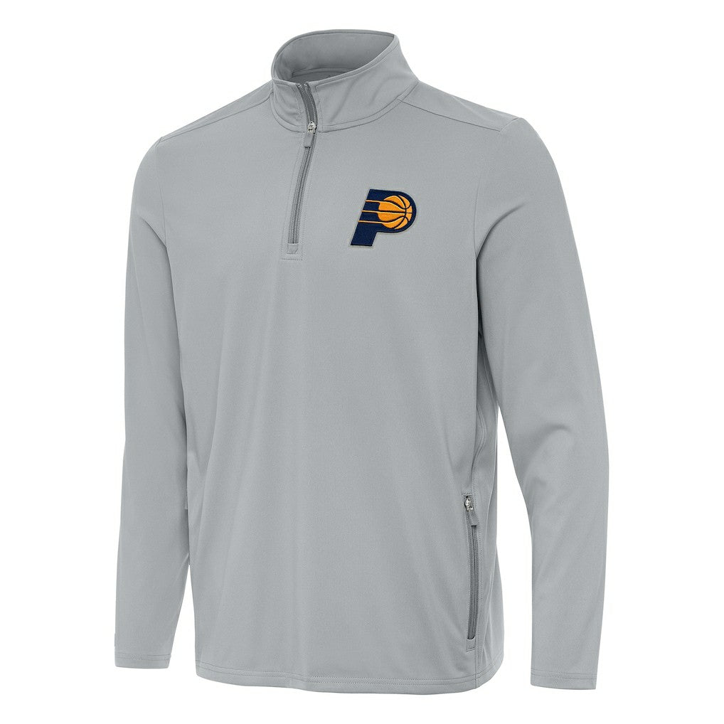 NBA - Indiana Pacers Antigua Perilous Quarter-Zip Sweatshirt - Gray
