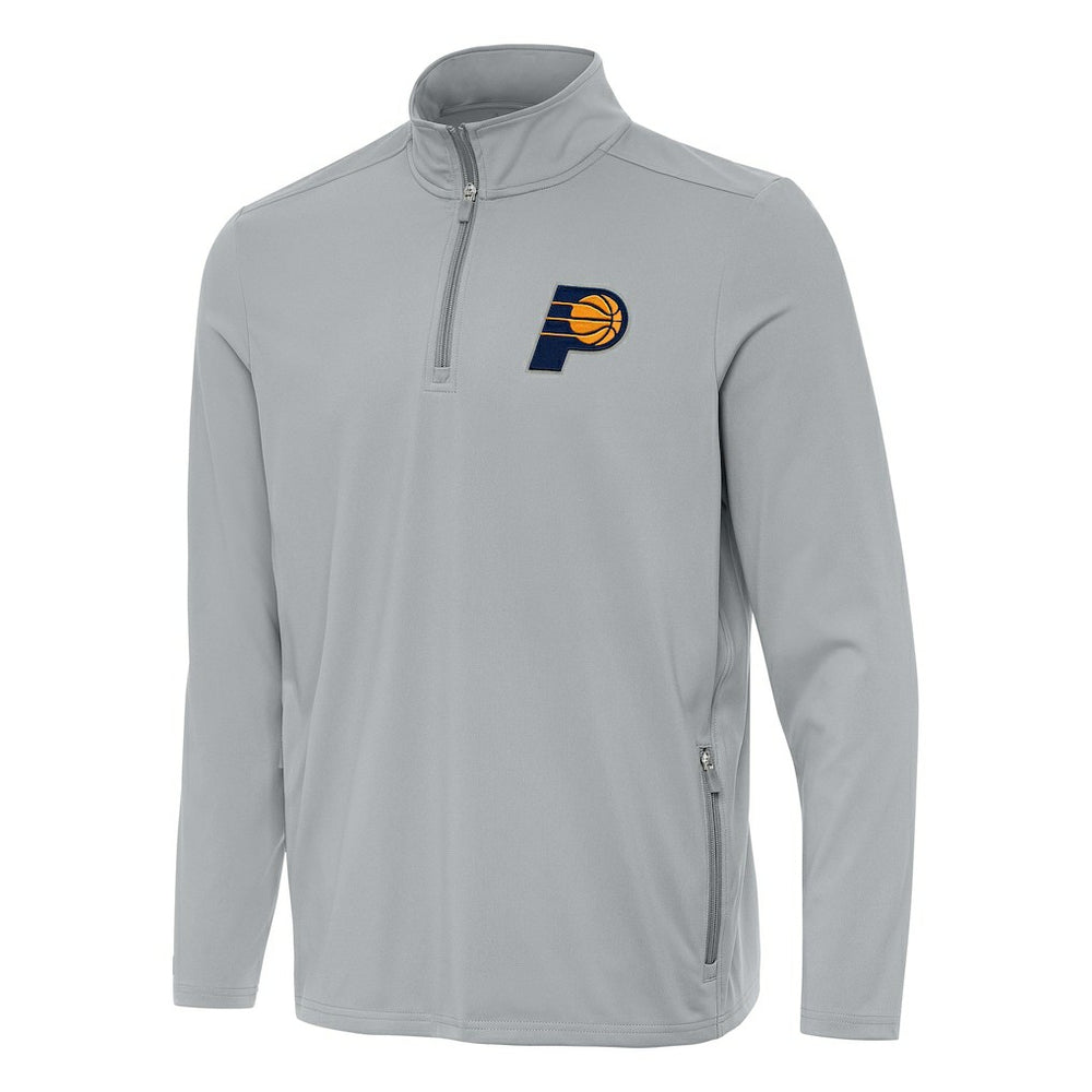NBA - Indiana Pacers Antigua Perilous Quarter-Zip Sweatshirt - Gray