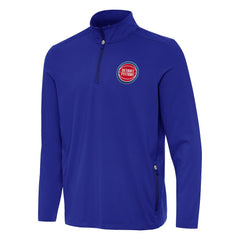 NBA - Detroit Pistons Antigua Perilous Quarter-Zip Sweatshirt - Royal
