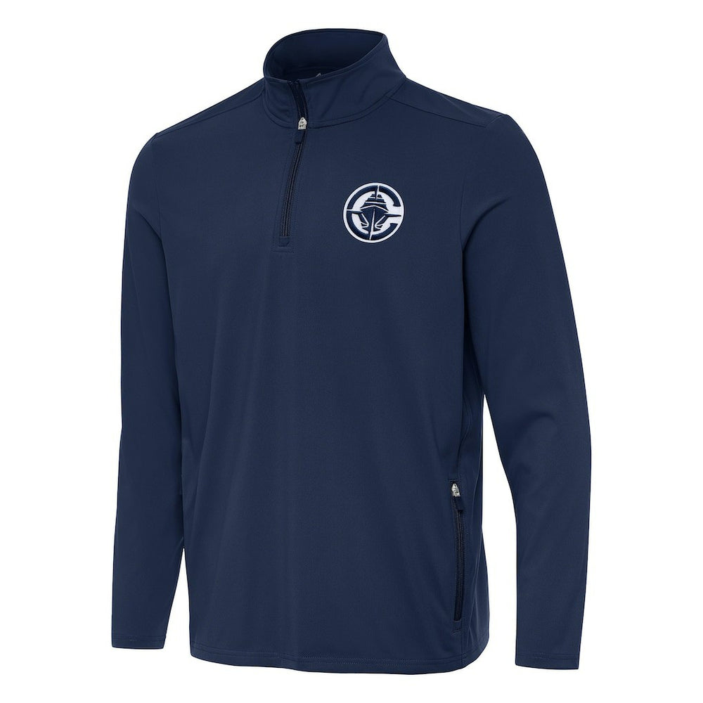NBA - LA Clippers Antigua Perilous Quarter-Zip Sweatshirt - Navy