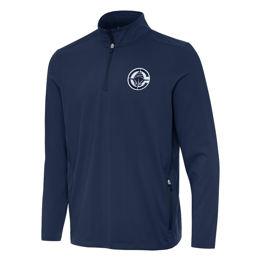 NBA - LA Clippers Antigua Perilous Quarter-Zip Sweatshirt - Navy