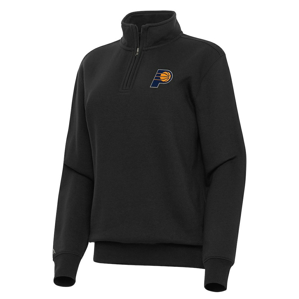NBA - Indiana Pacers Antigua Women's Victory Quarter-Zip Sweatshirt - Black