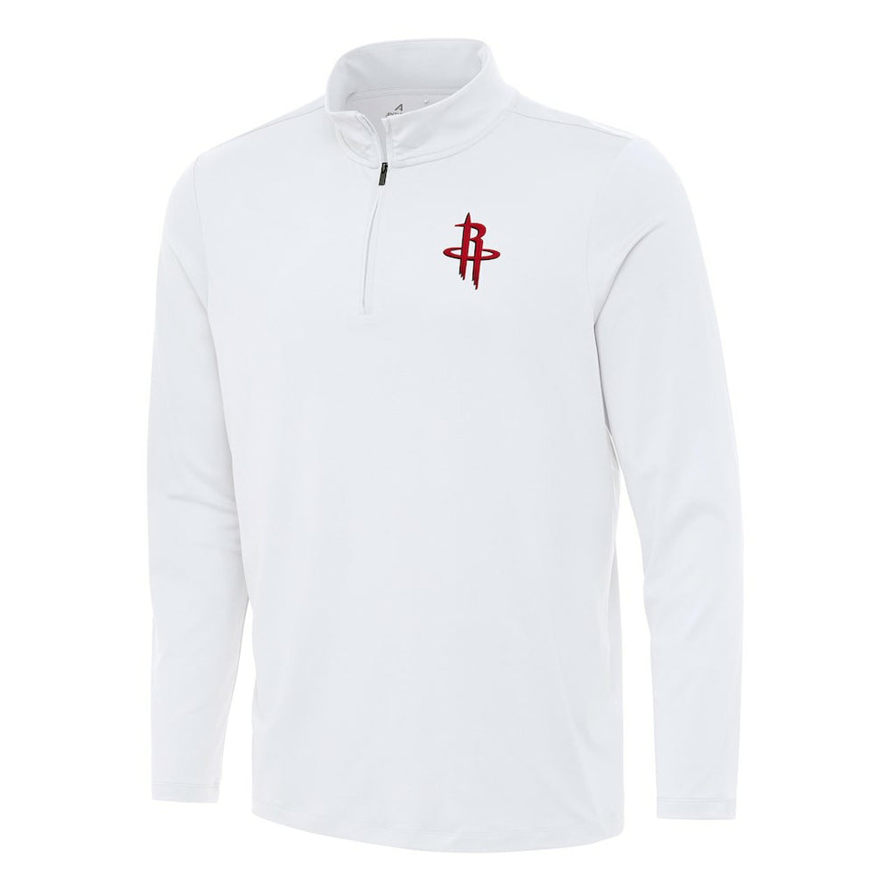 NBA - Houston Rockets Antigua Reprocess Quarter-Zip Top - White