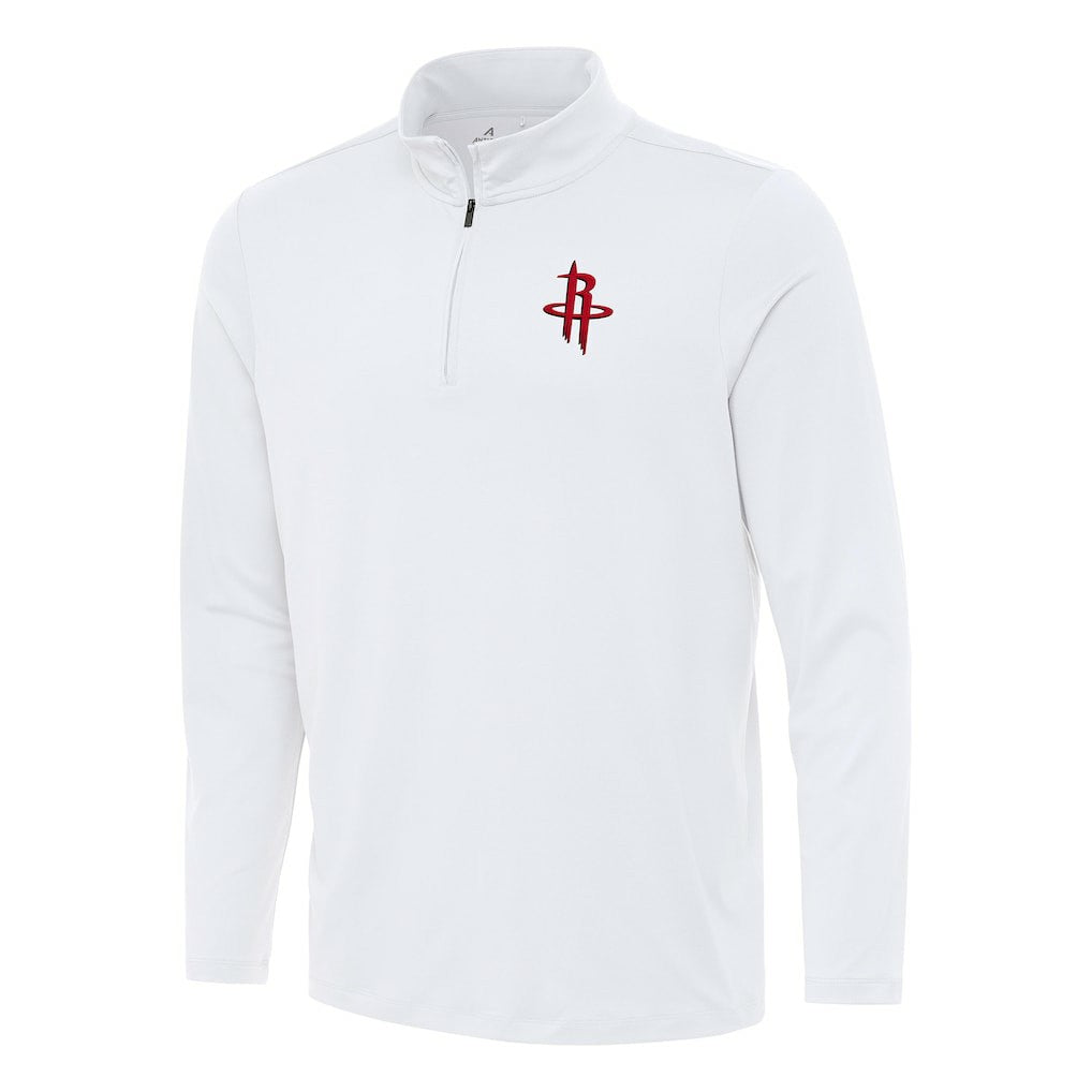 NBA - Houston Rockets Antigua Reprocess Quarter-Zip Top - White
