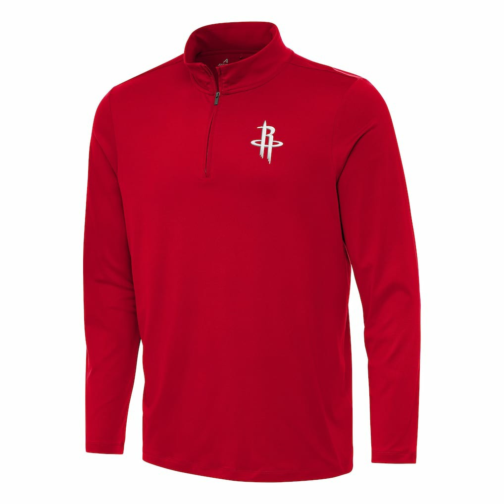 NBA - Houston Rockets Antigua Reprocess Quarter-Zip Top - Red