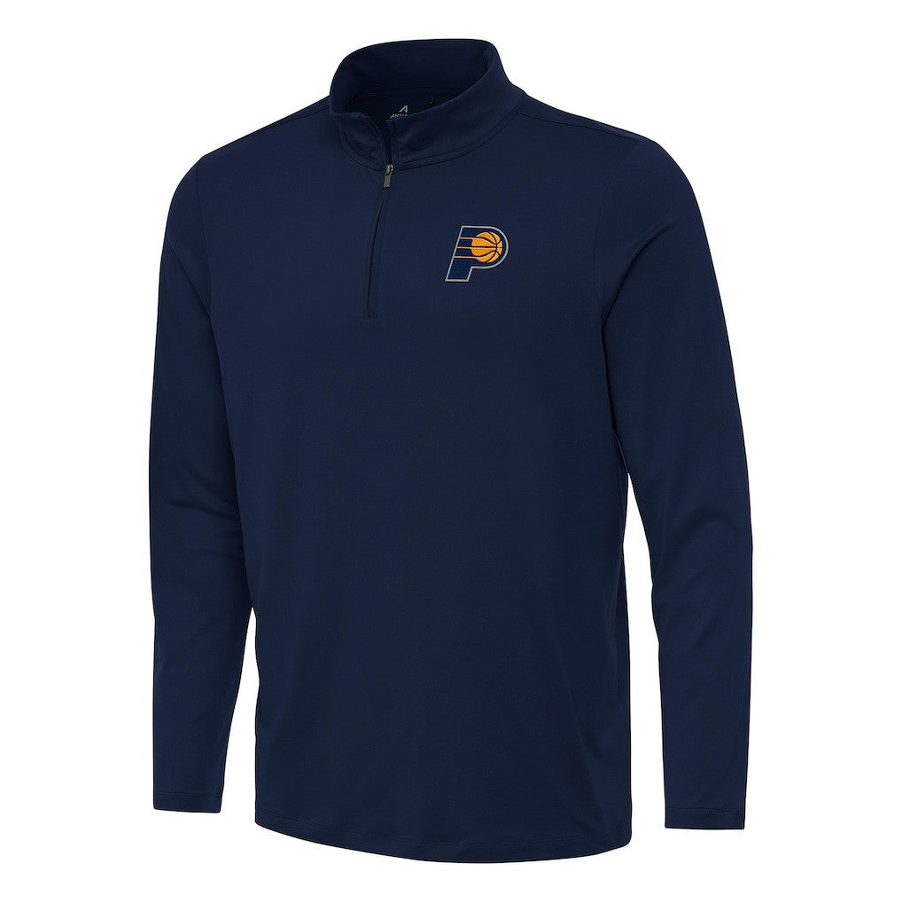 NBA - Indiana Pacers Antigua Reprocess Quarter-Zip Top - Navy