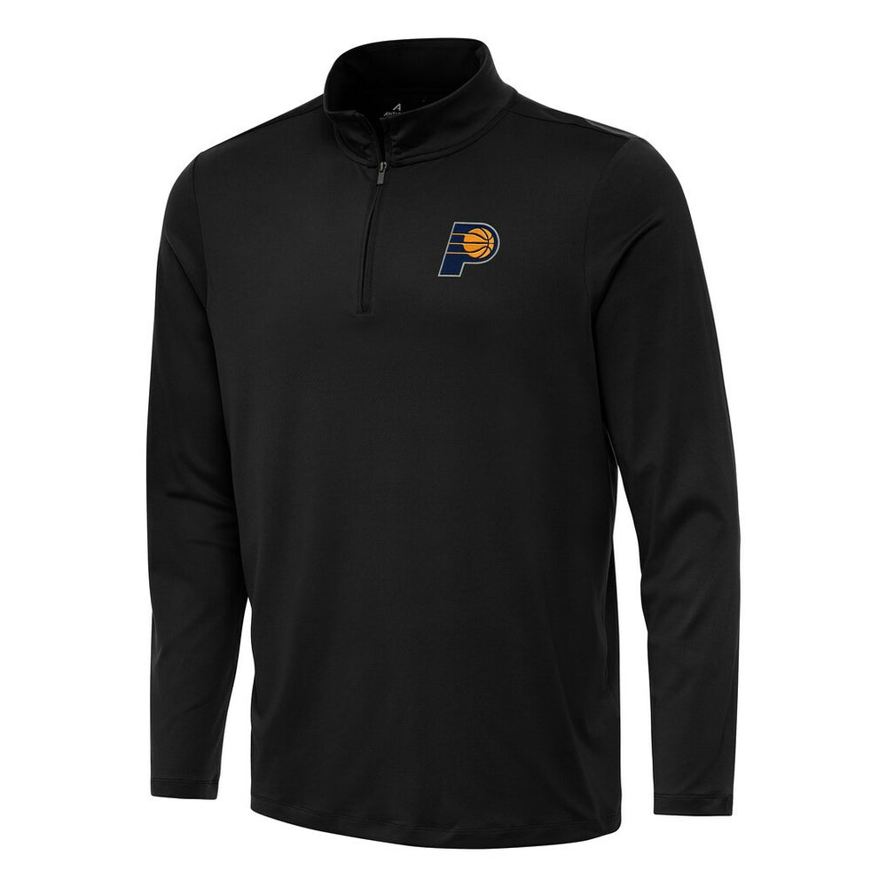 NBA - Indiana Pacers Antigua Reprocess Quarter-Zip Top - Black