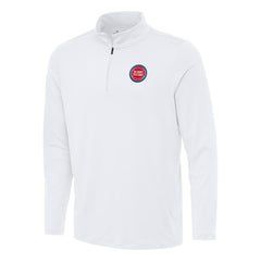 NBA - Detroit Pistons Antigua Reprocess Quarter-Zip Top - White
