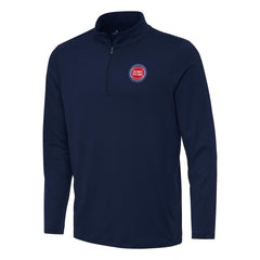 NBA - Detroit Pistons Antigua Reprocess Quarter-Zip Top - Navy