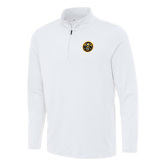 NBA - Denver Nuggets Antigua Reprocess Quarter-Zip Top - White