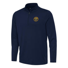 NBA - Denver Nuggets Antigua Reprocess Quarter-Zip Top - Navy