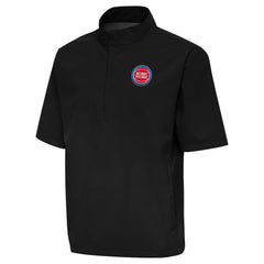 NBA - Detroit Pistons Antigua Brisk Quarter-Zip Windbreaker - Black