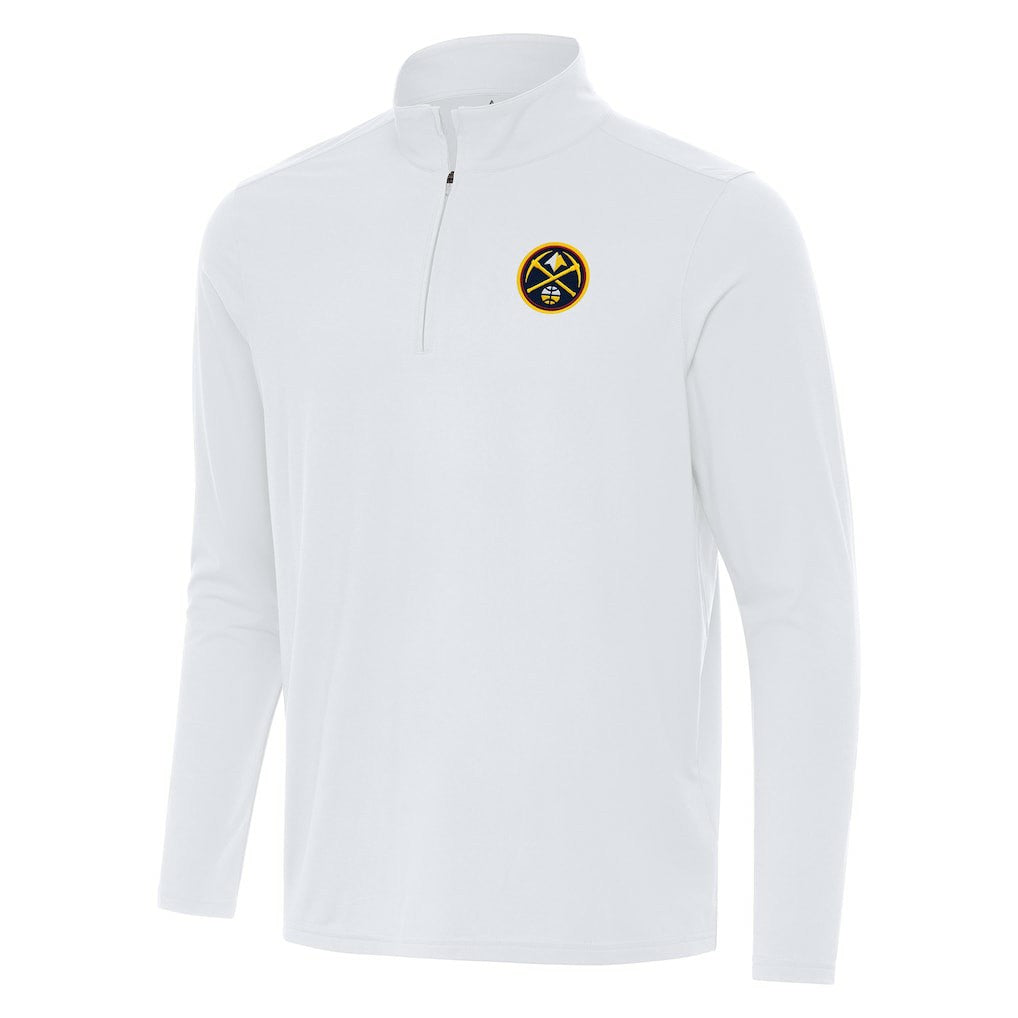 NBA - Denver Nuggets Antigua Intent Quarter-Zip Top - White