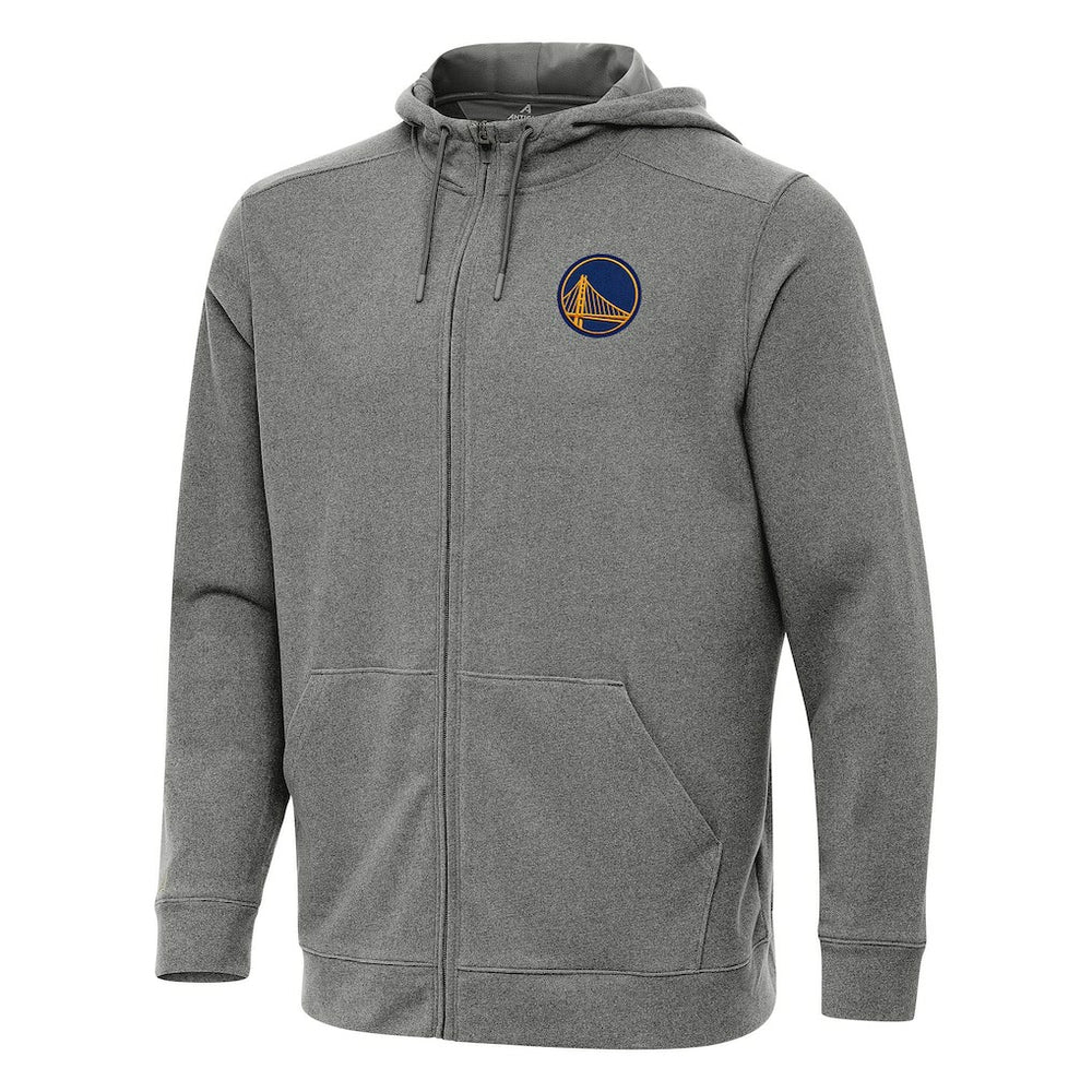 NBA - Golden State Warriors Antigua Effortless Full-Zip Hoodie Jacket - Heather Charcoal