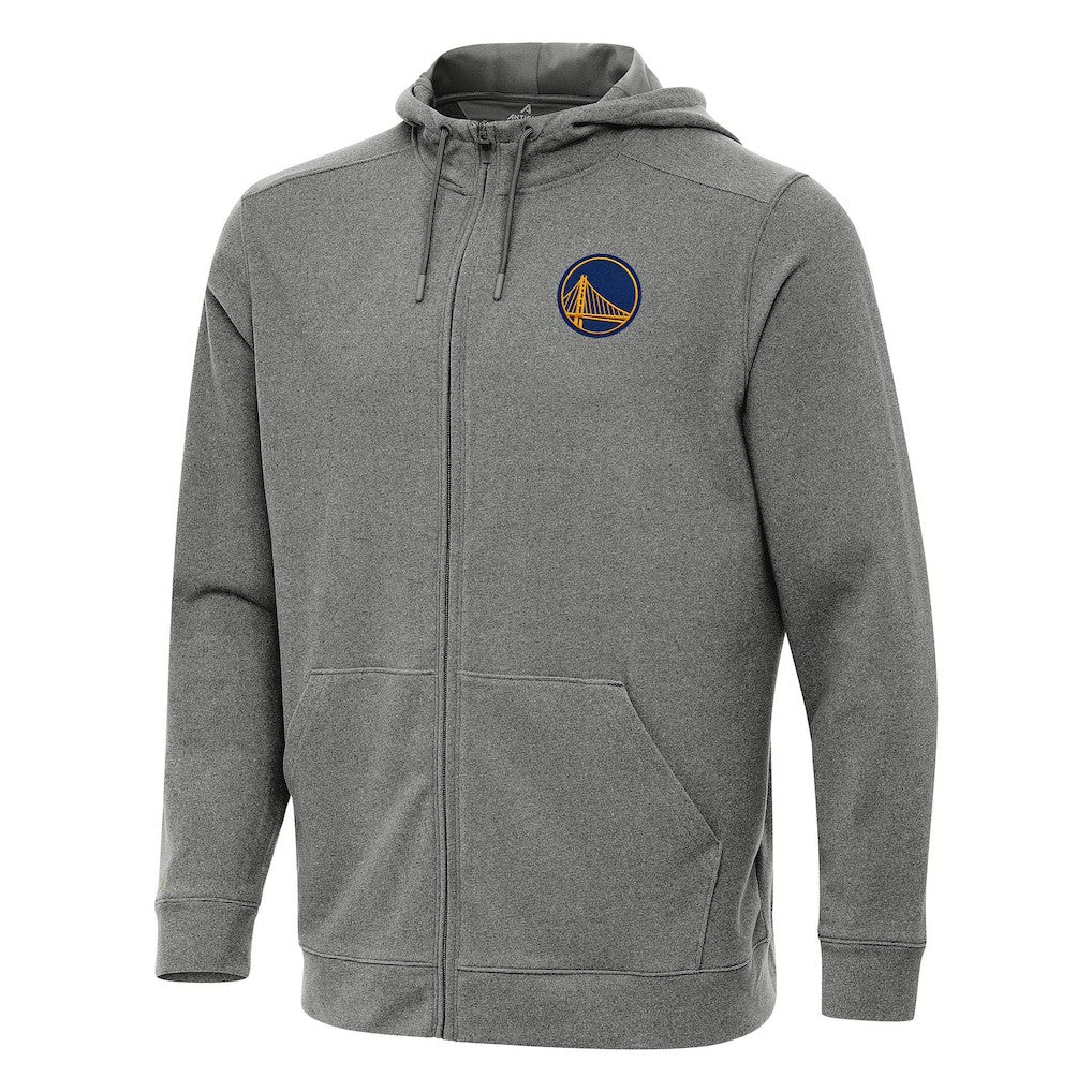 NBA - Golden State Warriors Antigua Effortless Full-Zip Hoodie Jacket - Heather Charcoal