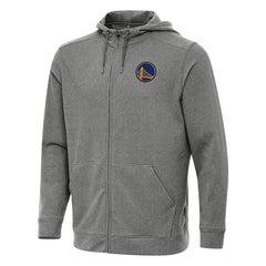 NBA - Golden State Warriors Antigua Effortless Full-Zip Hoodie Jacket - Heather Charcoal