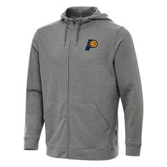 NBA - Indiana Pacers Antigua Effortless Full-Zip Hoodie Jacket - Heather Charcoal