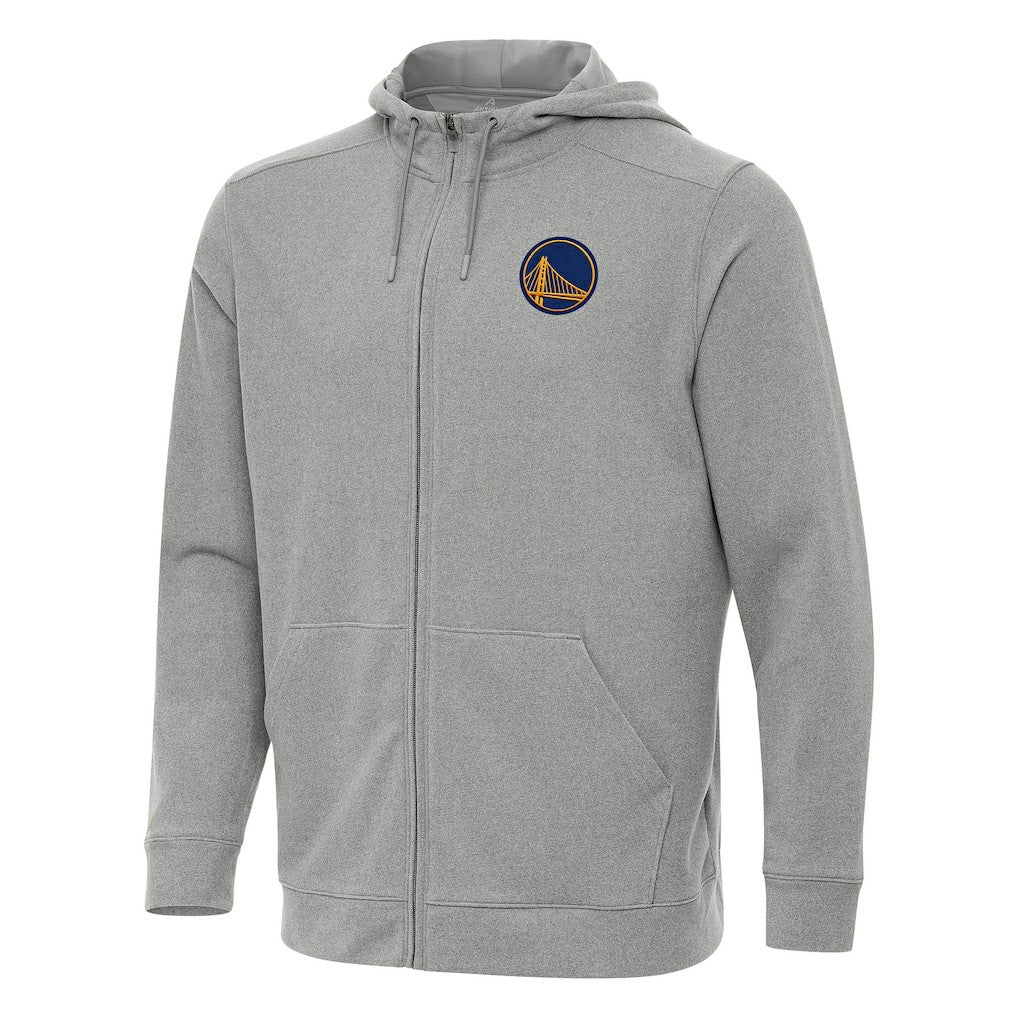 NBA - Golden State Warriors Antigua Effortless Full-Zip Hoodie Jacket - Heather Gray
