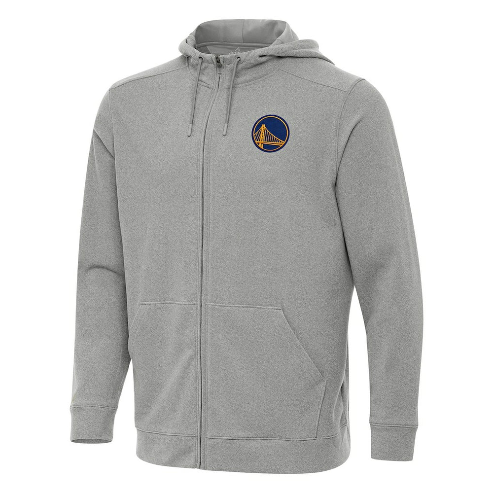 NBA - Golden State Warriors Antigua Effortless Full-Zip Hoodie Jacket - Heather Gray