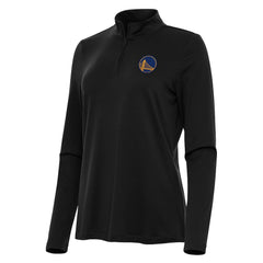 NBA - Golden State Warriors Antigua Women's Reprocess Quarter-Zip Top - Black