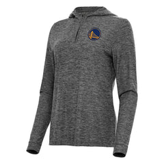 NBA - Golden State Warriors Antigua Women's Daybreak Quarter-Zip Hoodie - Heather Black