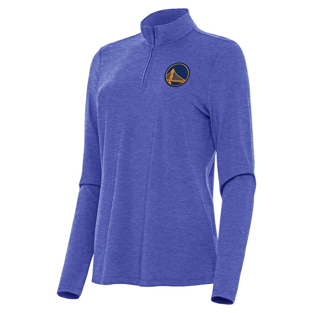 NBA - Golden State Warriors Antigua Women's Bright Quarter-Zip Top - Heather Royal