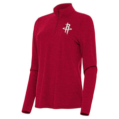 NBA - Houston Rockets Antigua Women's Bright Quarter-Zip Top - Heather Red
