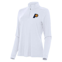 NBA - Indiana Pacers Antigua Women's Intent Quarter-Zip Top - White