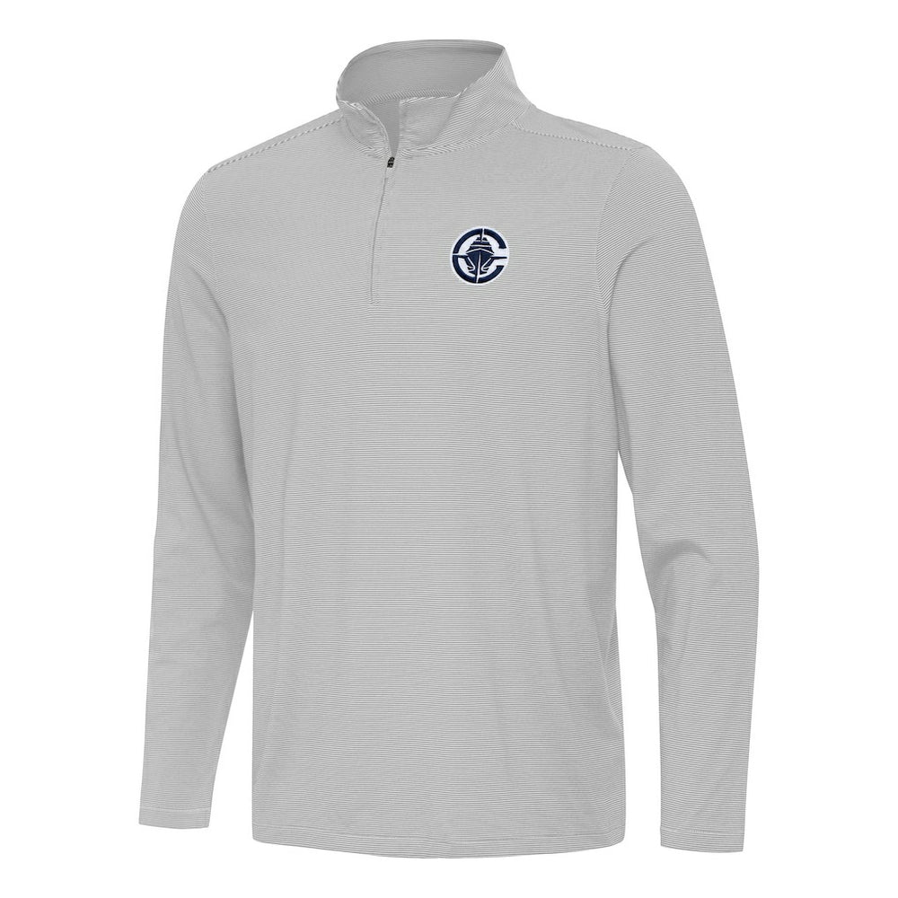 NBA - LA Clippers Antigua Twine Quarter-Zip Top - Gray