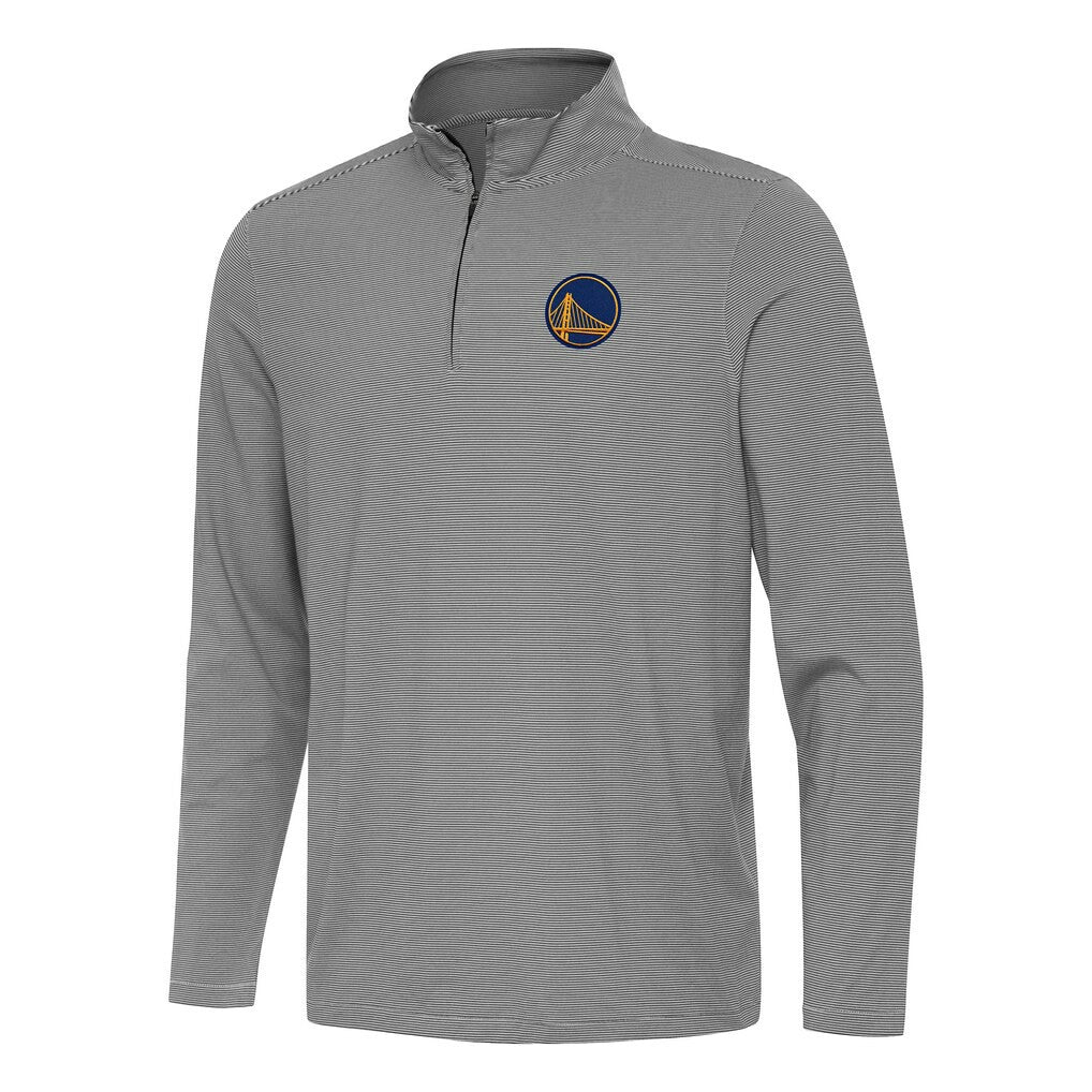 NBA - Golden State Warriors Antigua Twine Quarter-Zip Top - Black
