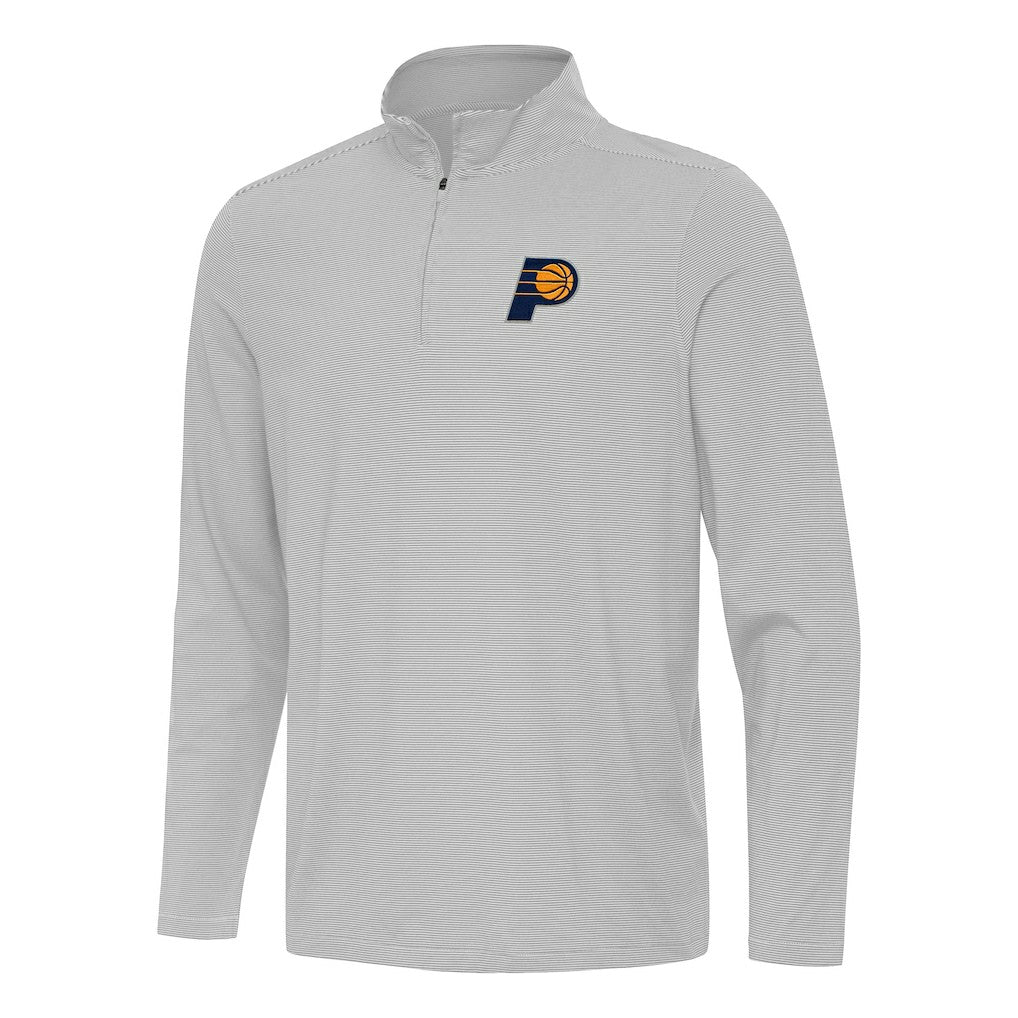 NBA - Indiana Pacers Antigua Twine Quarter-Zip Top - Gray