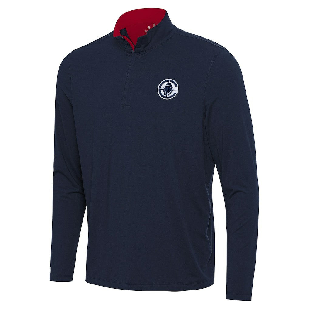NBA - LA Clippers Antigua Content Quarter-Zip Top - Navy/Red