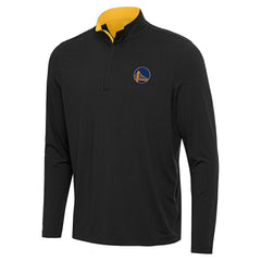 NBA - Golden State Warriors Antigua Content Quarter-Zip Top - Black/Gold