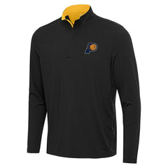 NBA - Indiana Pacers Antigua Content Quarter-Zip Top - Black/Gold